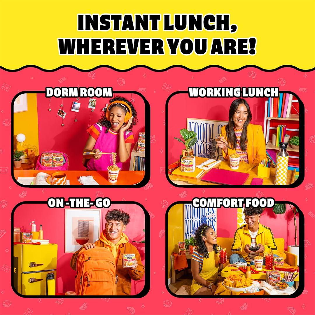 image:imageMaruchan Instant Lunch Ramen Noodles Hot amp Spicy Shrimp Flavor JapaneseStyle Instant Noodle Soup Easy Meal Ready in 3 Minutes 225 Oz 12 PackBeef