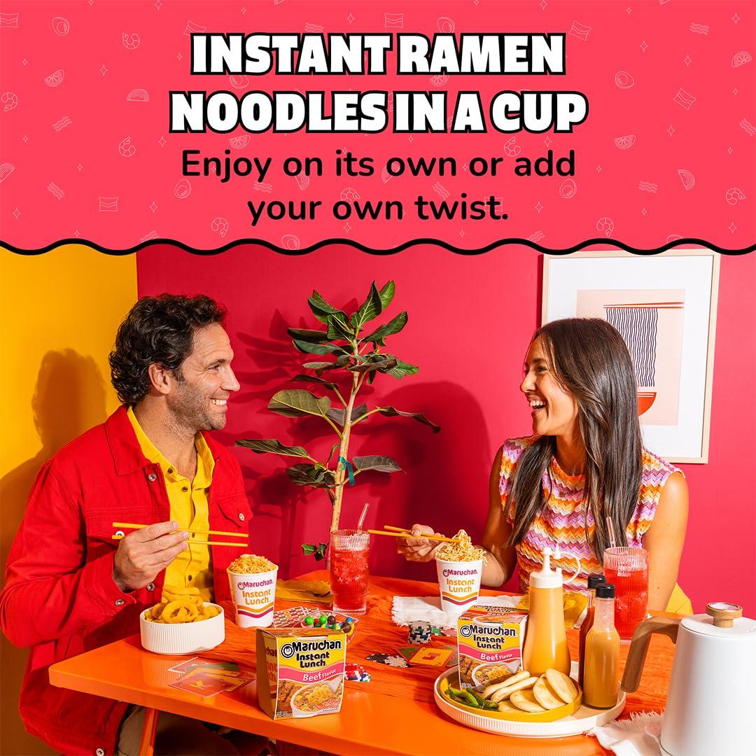 image:imageMaruchan Instant Lunch Ramen Noodles Hot amp Spicy Shrimp Flavor JapaneseStyle Instant Noodle Soup Easy Meal Ready in 3 Minutes 225 Oz 12 PackBeef