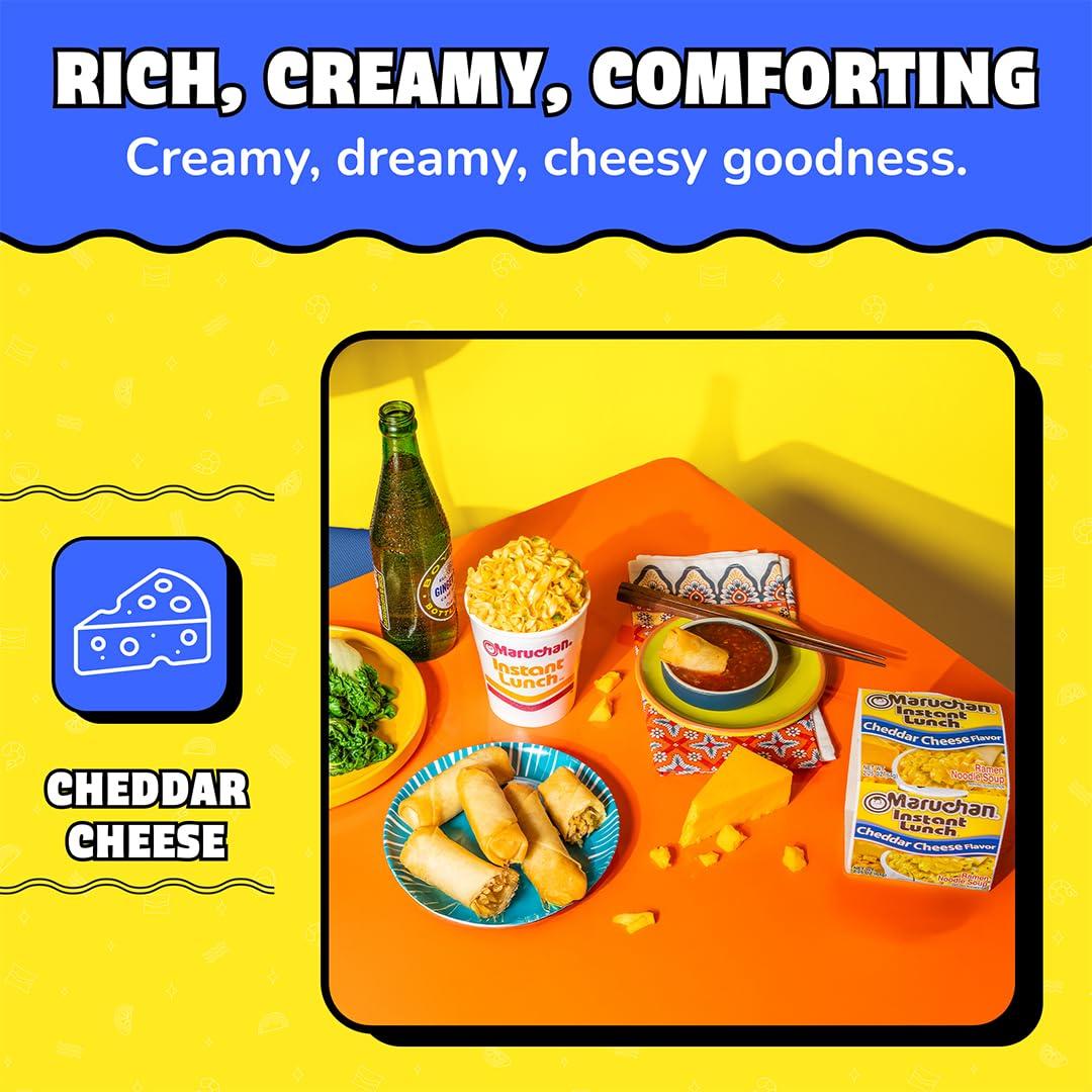 image:imageMaruchan Instant Lunch Ramen Noodles Hot amp Spicy Shrimp Flavor JapaneseStyle Instant Noodle Soup Easy Meal Ready in 3 Minutes 225 Oz 12 PackCheddar Cheese