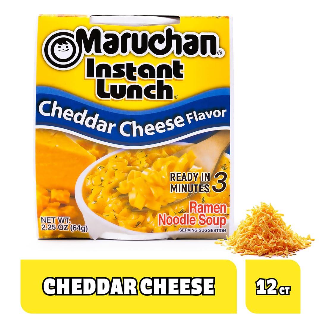 image:imageMaruchan Instant Lunch Ramen Noodles Hot amp Spicy Shrimp Flavor JapaneseStyle Instant Noodle Soup Easy Meal Ready in 3 Minutes 225 Oz 12 PackCheddar Cheese