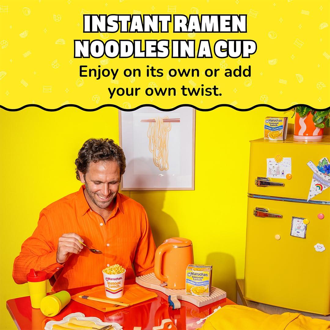 image:imageMaruchan Instant Lunch Ramen Noodles Hot amp Spicy Shrimp Flavor JapaneseStyle Instant Noodle Soup Easy Meal Ready in 3 Minutes 225 Oz 12 PackCheddar Cheese