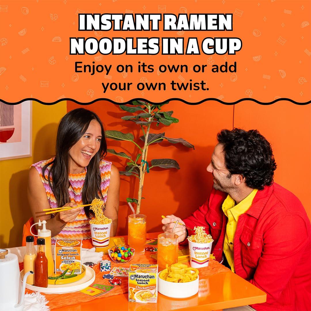 image:imageMaruchan Instant Lunch Ramen Noodles Hot amp Spicy Shrimp Flavor JapaneseStyle Instant Noodle Soup Easy Meal Ready in 3 Minutes 225 Oz 12 PackChicken
