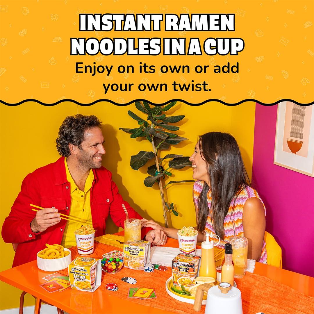 image:imageMaruchan Instant Lunch Ramen Noodles Hot amp Spicy Shrimp Flavor JapaneseStyle Instant Noodle Soup Easy Meal Ready in 3 Minutes 225 Oz 12 PackHot Spicy Chicken