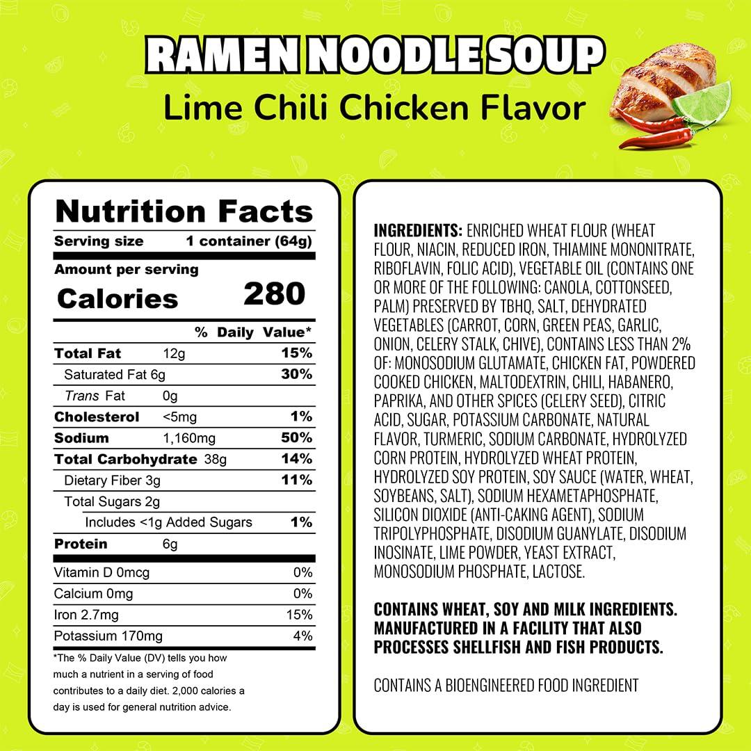 image:imageMaruchan Instant Lunch Ramen Noodles Hot amp Spicy Shrimp Flavor JapaneseStyle Instant Noodle Soup Easy Meal Ready in 3 Minutes 225 Oz 12 PackLime Chili Chicken