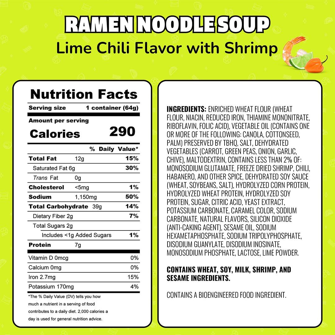image:imageMaruchan Instant Lunch Ramen Noodles Hot amp Spicy Shrimp Flavor JapaneseStyle Instant Noodle Soup Easy Meal Ready in 3 Minutes 225 Oz 12 PackLime Chili Shrimp