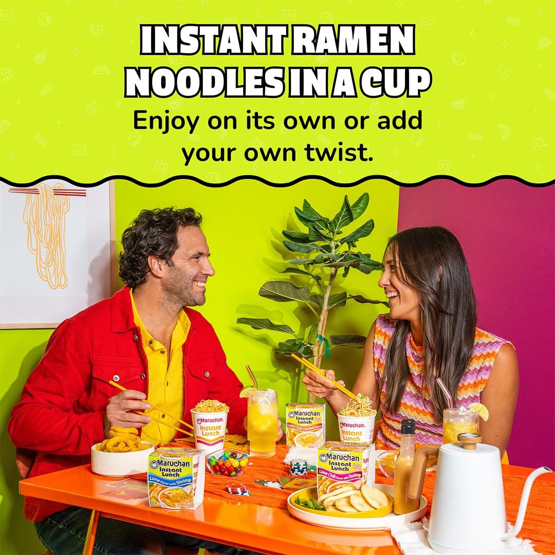 image:imageMaruchan Instant Lunch Ramen Noodles Hot amp Spicy Shrimp Flavor JapaneseStyle Instant Noodle Soup Easy Meal Ready in 3 Minutes 225 Oz 12 PackLime Chili Chicken