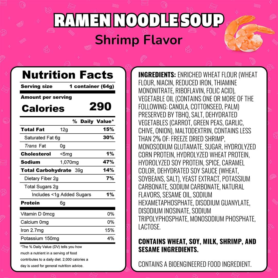 image:imageMaruchan Instant Lunch Ramen Noodles Hot amp Spicy Shrimp Flavor JapaneseStyle Instant Noodle Soup Easy Meal Ready in 3 Minutes 225 Oz 12 PackShrimp