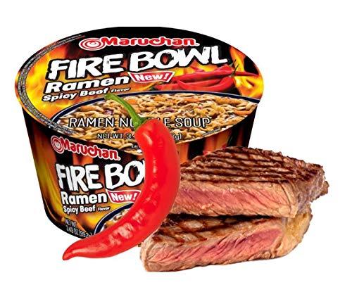 image:imageMaruchan Ramen Bowl Hot amp Spicy Shrimp Flavor JapaneseStyle Instant Noodle Soup Microwaveable Easy Meal for Busy Families 339 Oz 6 PackSpicy Beef