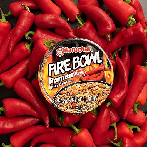 image:imageMaruchan Ramen Bowl Hot amp Spicy Shrimp Flavor JapaneseStyle Instant Noodle Soup Microwaveable Easy Meal for Busy Families 339 Oz 6 PackSpicy Beef