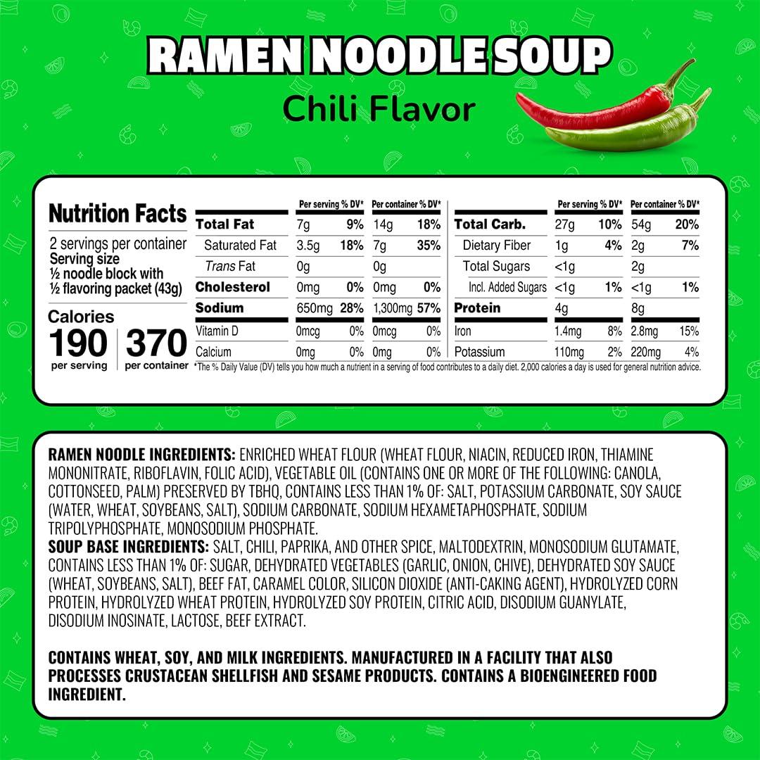 image:imageMaruchan Ramen Noodle Soup FIRE Spicy Beef Flavor JapaneseStyle Instant Noodles Quick amp Easy Meal for Kids Students amp Busy Families 3 Oz 22 PackChili