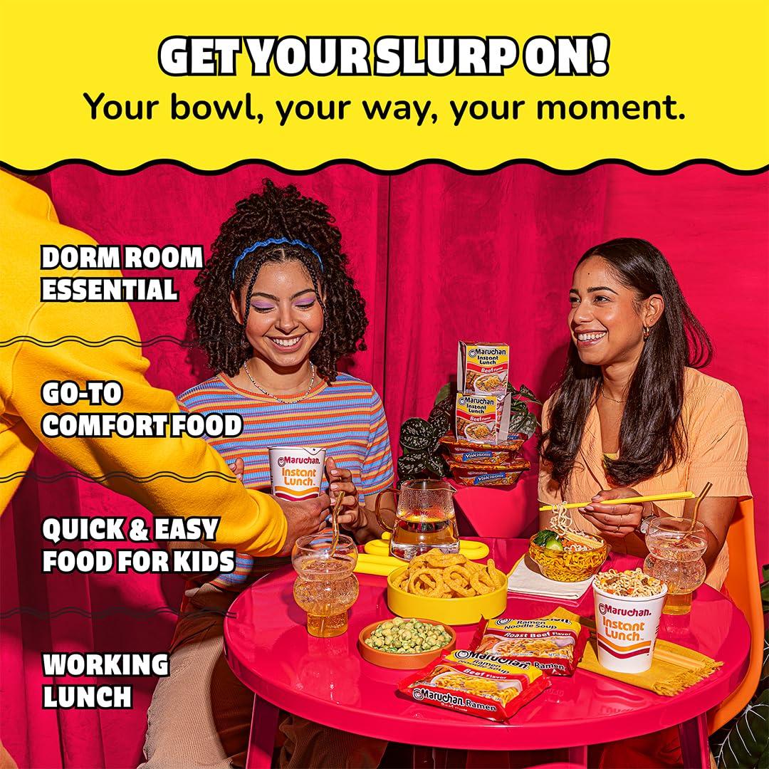 image:imageMaruchan Ramen Noodle Soup FIRE Spicy Beef Flavor JapaneseStyle Instant Noodles Quick amp Easy Meal for Kids Students amp Busy Families 3 Oz 22 PackBeef