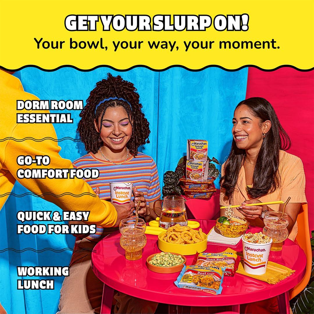 image:imageMaruchan Ramen Noodle Soup FIRE Spicy Beef Flavor JapaneseStyle Instant Noodles Quick amp Easy Meal for Kids Students amp Busy Families 3 Oz 22 PackLess Sodium Beef