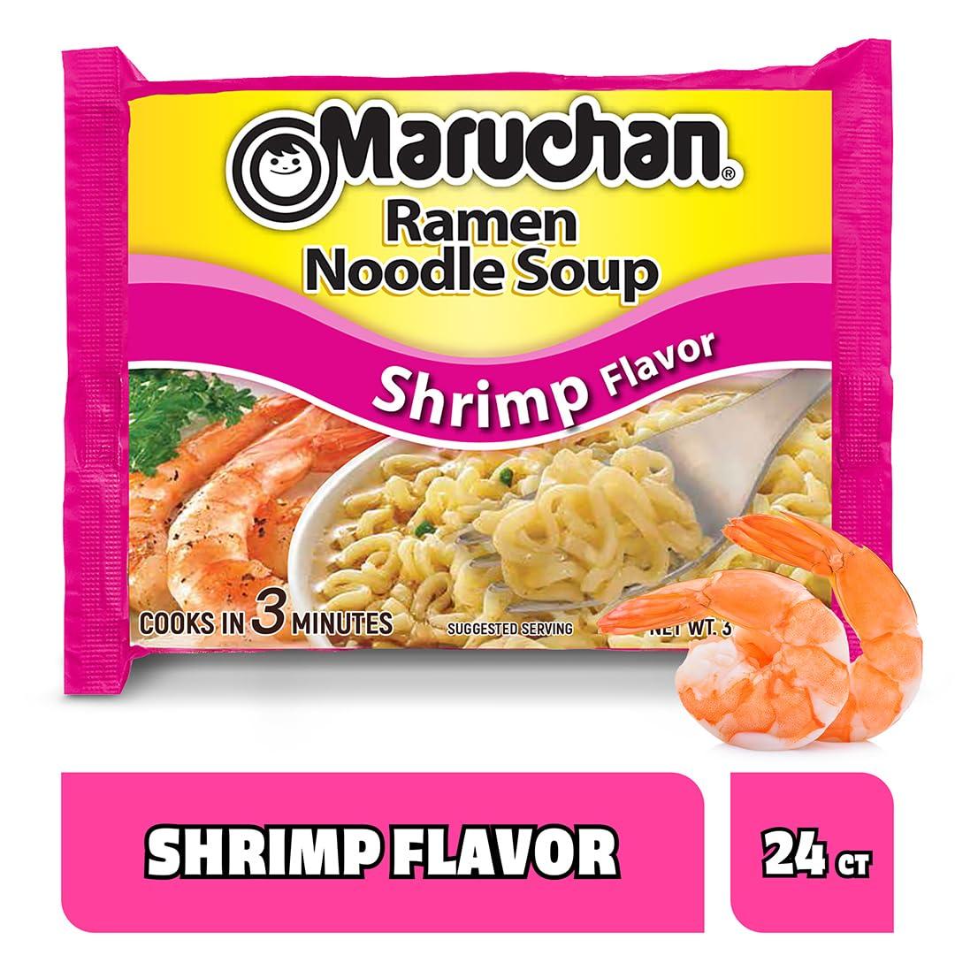 image:imageMaruchan Ramen Noodle Soup FIRE Spicy Beef Flavor JapaneseStyle Instant Noodles Quick amp Easy Meal for Kids Students amp Busy Families 3 Oz 22 PackShrimp