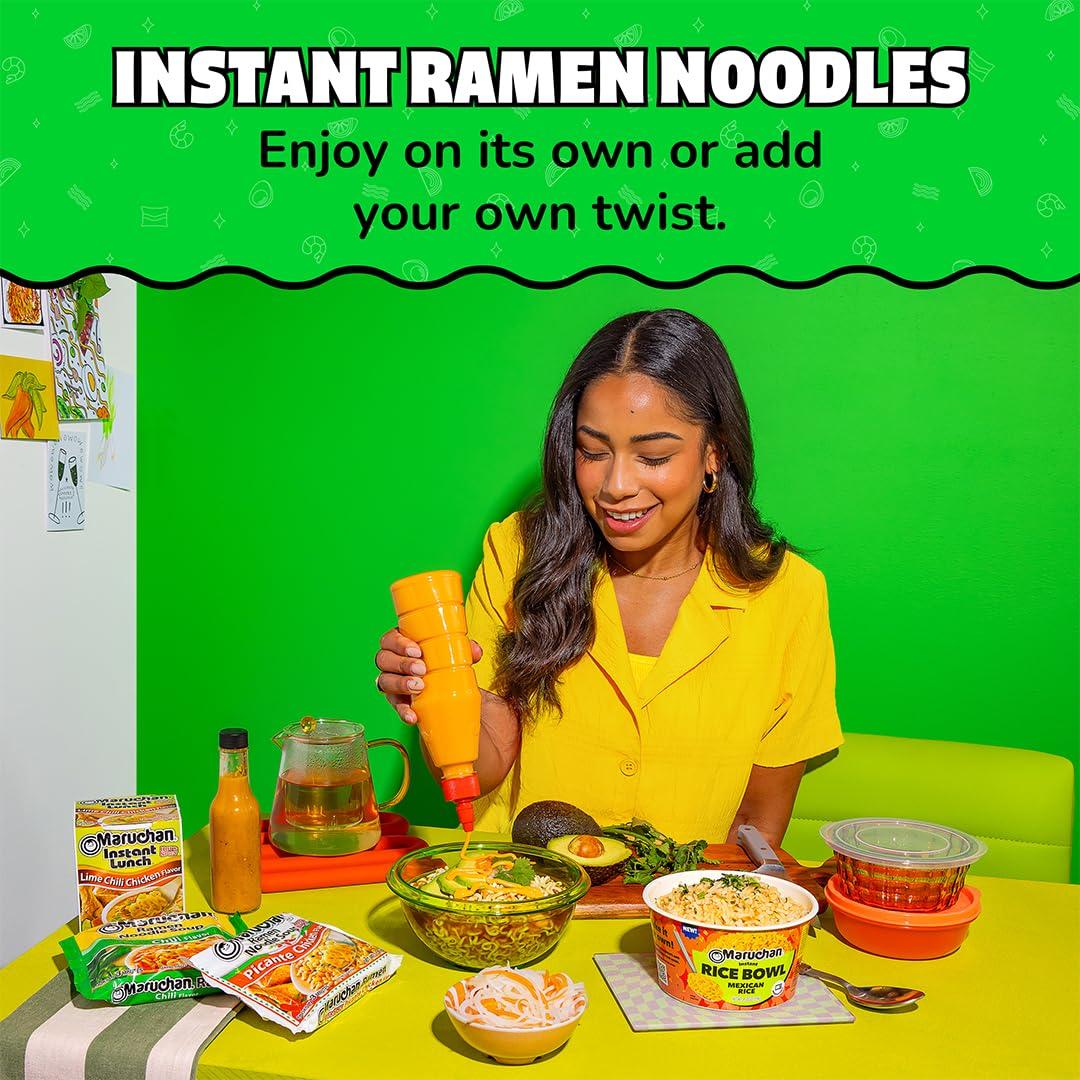 image:imageMaruchan Ramen Noodle Soup FIRE Spicy Beef Flavor JapaneseStyle Instant Noodles Quick amp Easy Meal for Kids Students amp Busy Families 3 Oz 22 PackChili