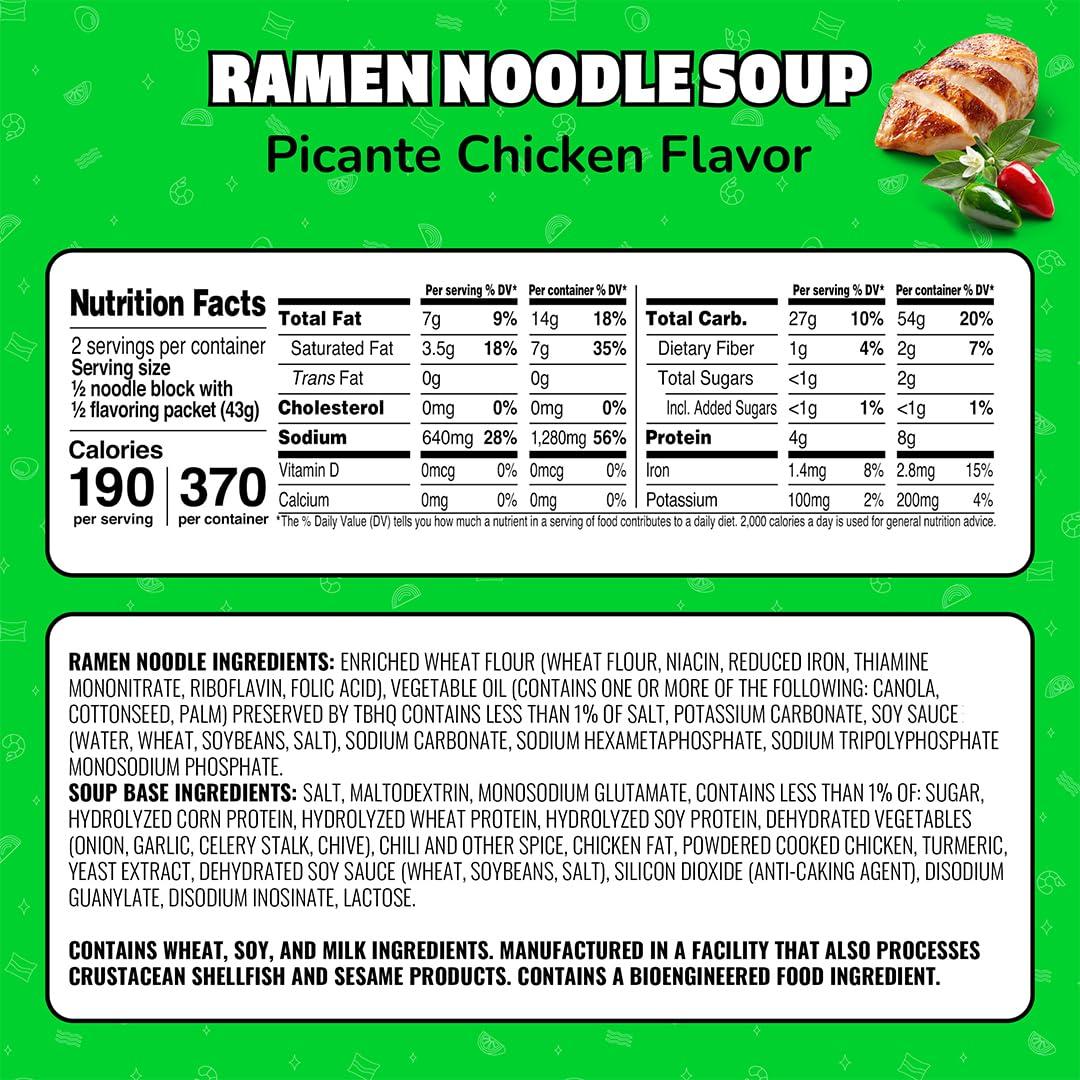 image:imageMaruchan Ramen Noodle Soup FIRE Spicy Beef Flavor JapaneseStyle Instant Noodles Quick amp Easy Meal for Kids Students amp Busy Families 3 Oz 22 PackPicante Chicken