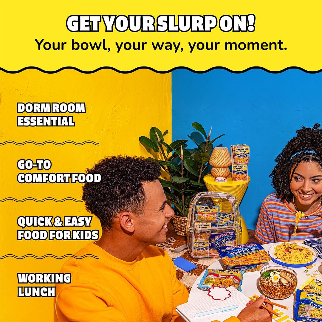 image:imageMaruchan Ramen Noodle Soup FIRE Spicy Beef Flavor JapaneseStyle Instant Noodles Quick amp Easy Meal for Kids Students amp Busy Families 3 Oz 22 PackSoy Sauce