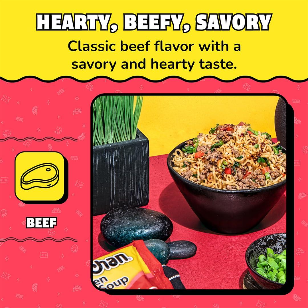 image:imageMaruchan Ramen Noodle Soup FIRE Spicy Beef Flavor JapaneseStyle Instant Noodles Quick amp Easy Meal for Kids Students amp Busy Families 3 Oz 22 PackBeef