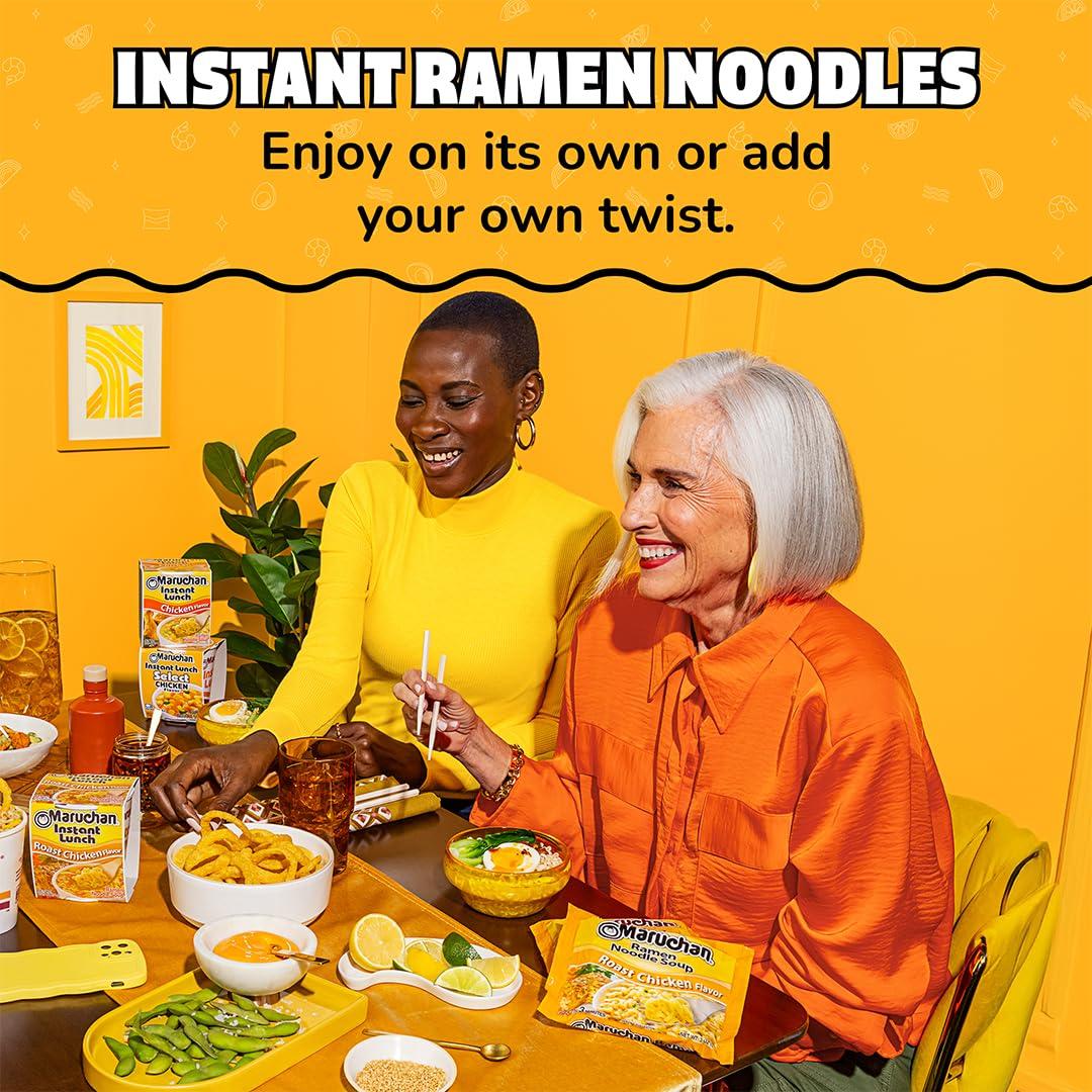 image:imageMaruchan Ramen Noodle Soup FIRE Spicy Beef Flavor JapaneseStyle Instant Noodles Quick amp Easy Meal for Kids Students amp Busy Families 3 Oz 22 PackRoast Chicken