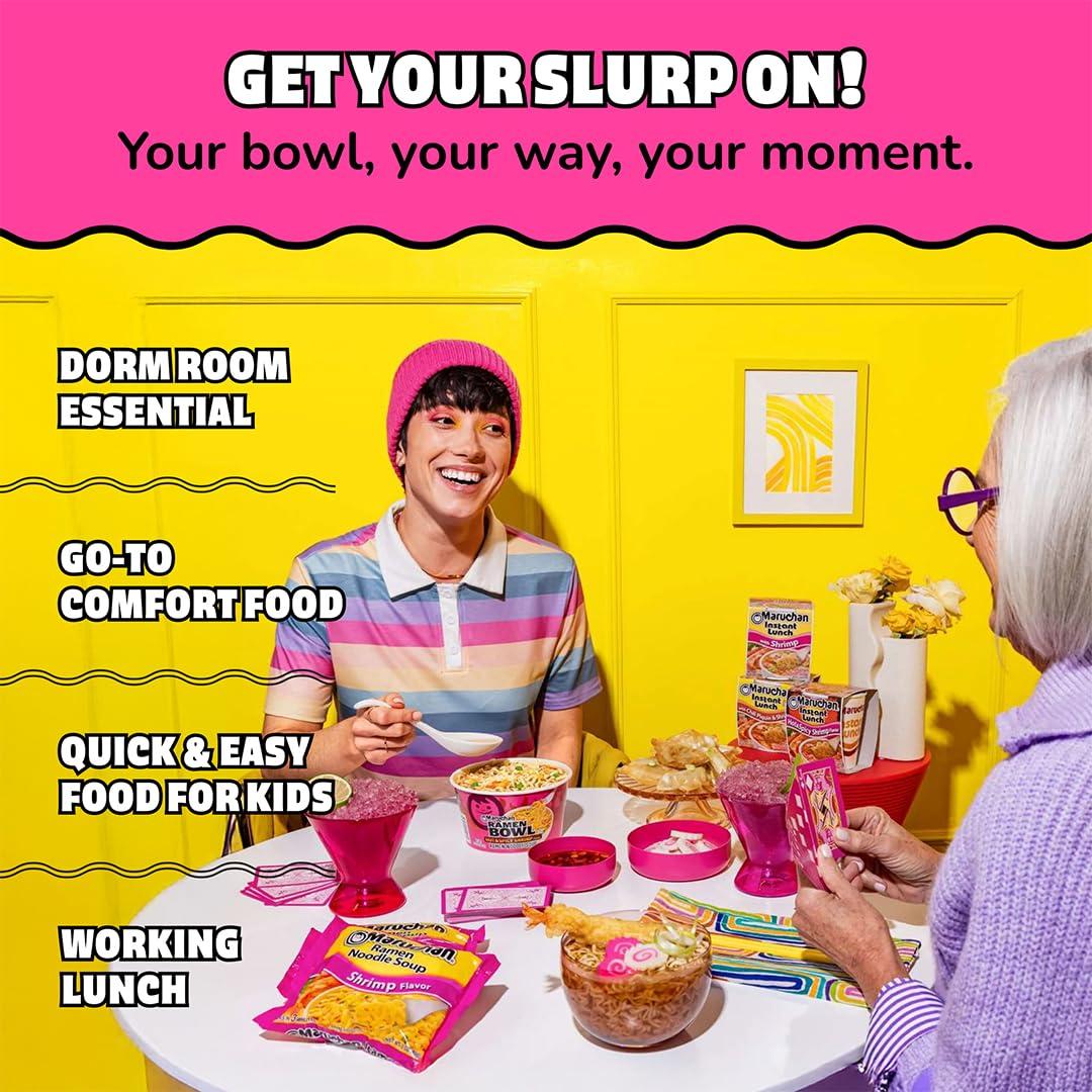 image:imageMaruchan Ramen Noodle Soup FIRE Spicy Beef Flavor JapaneseStyle Instant Noodles Quick amp Easy Meal for Kids Students amp Busy Families 3 Oz 22 PackShrimp