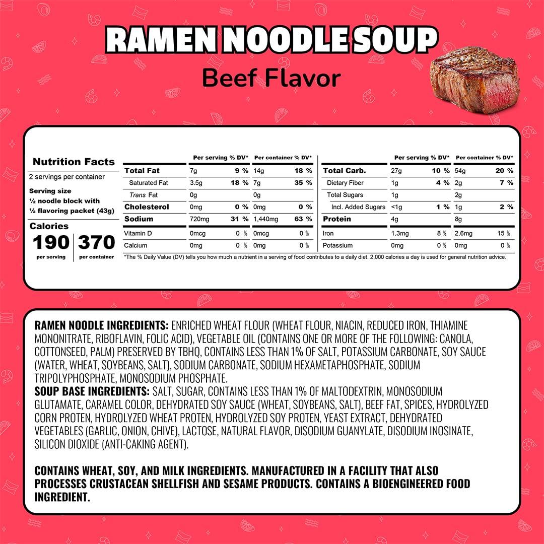 image:imageMaruchan Ramen Noodle Soup FIRE Spicy Beef Flavor JapaneseStyle Instant Noodles Quick amp Easy Meal for Kids Students amp Busy Families 3 Oz 22 PackBeef