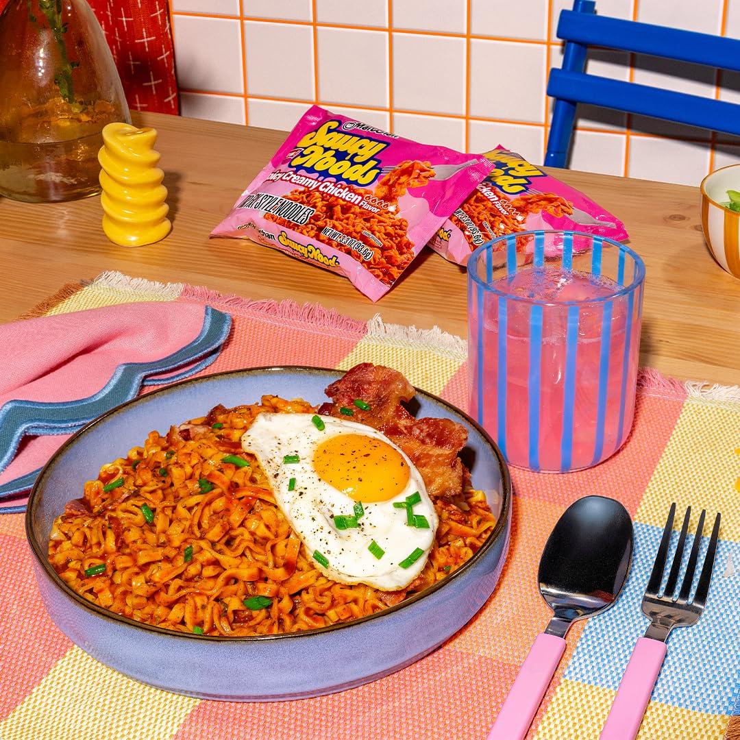 image:imageMaruchan Ramen Noodle Soup FIRE Spicy Beef Flavor JapaneseStyle Instant Noodles Quick amp Easy Meal for Kids Students amp Busy Families 3 Oz 22 PackSpicy Creamy Chicken