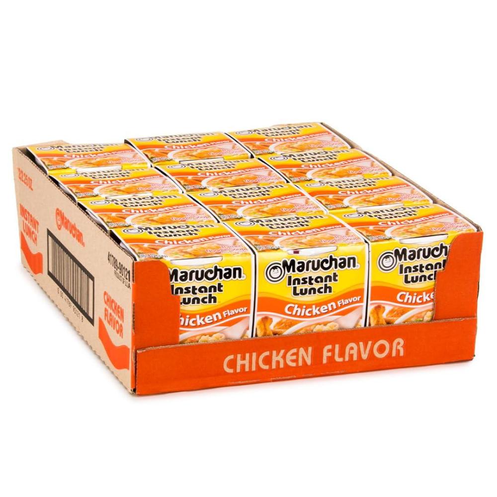 image:imageMaruchan Instant Lunch Ramen Noodles Hot amp Spicy Shrimp Flavor JapaneseStyle Instant Noodle Soup Easy Meal Ready in 3 Minutes 225 Oz 12 PackChicken