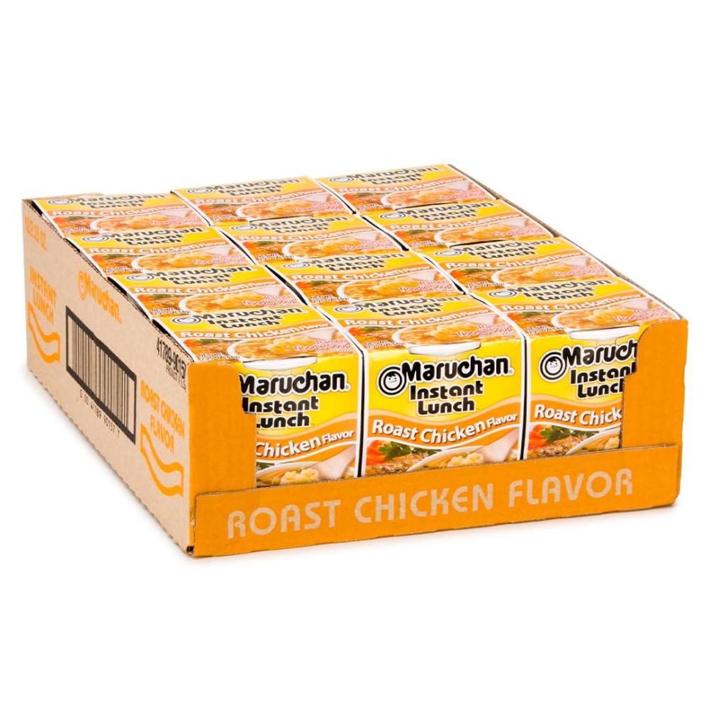 image:imageMaruchan Instant Lunch Ramen Noodles Hot amp Spicy Shrimp Flavor JapaneseStyle Instant Noodle Soup Easy Meal Ready in 3 Minutes 225 Oz 12 PackRoast Chicken