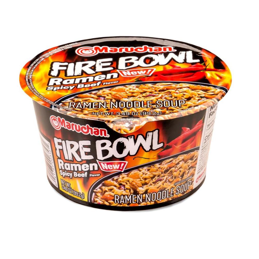 image:imageMaruchan Ramen Bowl Hot amp Spicy Shrimp Flavor JapaneseStyle Instant Noodle Soup Microwaveable Easy Meal for Busy Families 339 Oz 6 PackSpicy Beef