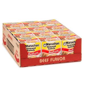 image:imageMaruchan Instant Lunch Ramen Noodles Hot amp Spicy Shrimp Flavor  JapaneseStyle Instant Noodle Soup Easy Meal Ready in 3 Minutes  225 Oz 12 PackBeef