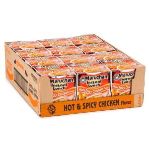 image:imageMaruchan Instant Lunch Ramen Noodles Hot amp Spicy Shrimp Flavor  JapaneseStyle Instant Noodle Soup Easy Meal Ready in 3 Minutes  225 Oz 12 PackHot  Spicy Chicken