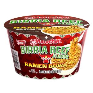 image:imageMaruchan Ramen Bowl Hot amp Spicy Shrimp Flavor  JapaneseStyle Instant Noodle Soup Microwaveable Easy Meal for Busy Families  339 Oz 6 PackBirria Beef