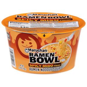 image:imageMaruchan Ramen Bowl Hot amp Spicy Shrimp Flavor  JapaneseStyle Instant Noodle Soup Microwaveable Easy Meal for Busy Families  339 Oz 6 PackSpicy Miso