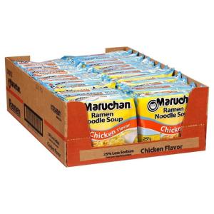 image:imageMaruchan Ramen Noodle Soup FIRE Spicy Beef Flavor  JapaneseStyle Instant Noodles Quick amp Easy Meal for Kids Students amp Busy Families  3 Oz 22 PackLess Sodium Chicken