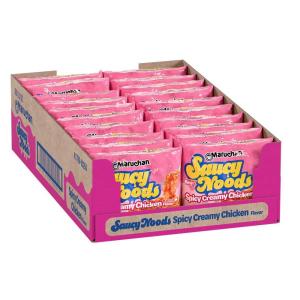 image:imageMaruchan Ramen Noodle Soup FIRE Spicy Beef Flavor  JapaneseStyle Instant Noodles Quick amp Easy Meal for Kids Students amp Busy Families  3 Oz 22 PackSpicy Creamy Chicken