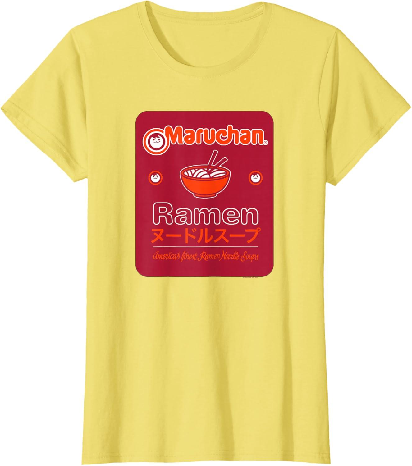 image:imageMaruchan Americans Finest Ramen Noodle Soup Card Logo TShirtLemon Yellow