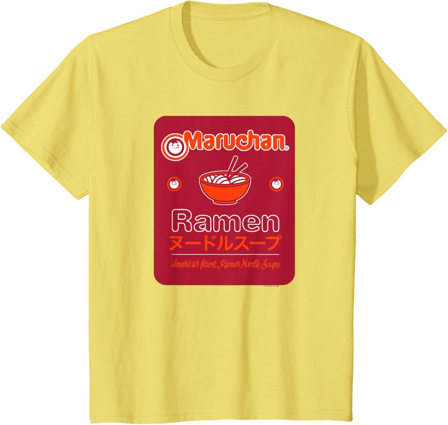 image:imageMaruchan Americans Finest Ramen Noodle Soup Card Logo TShirtLemon Yellow