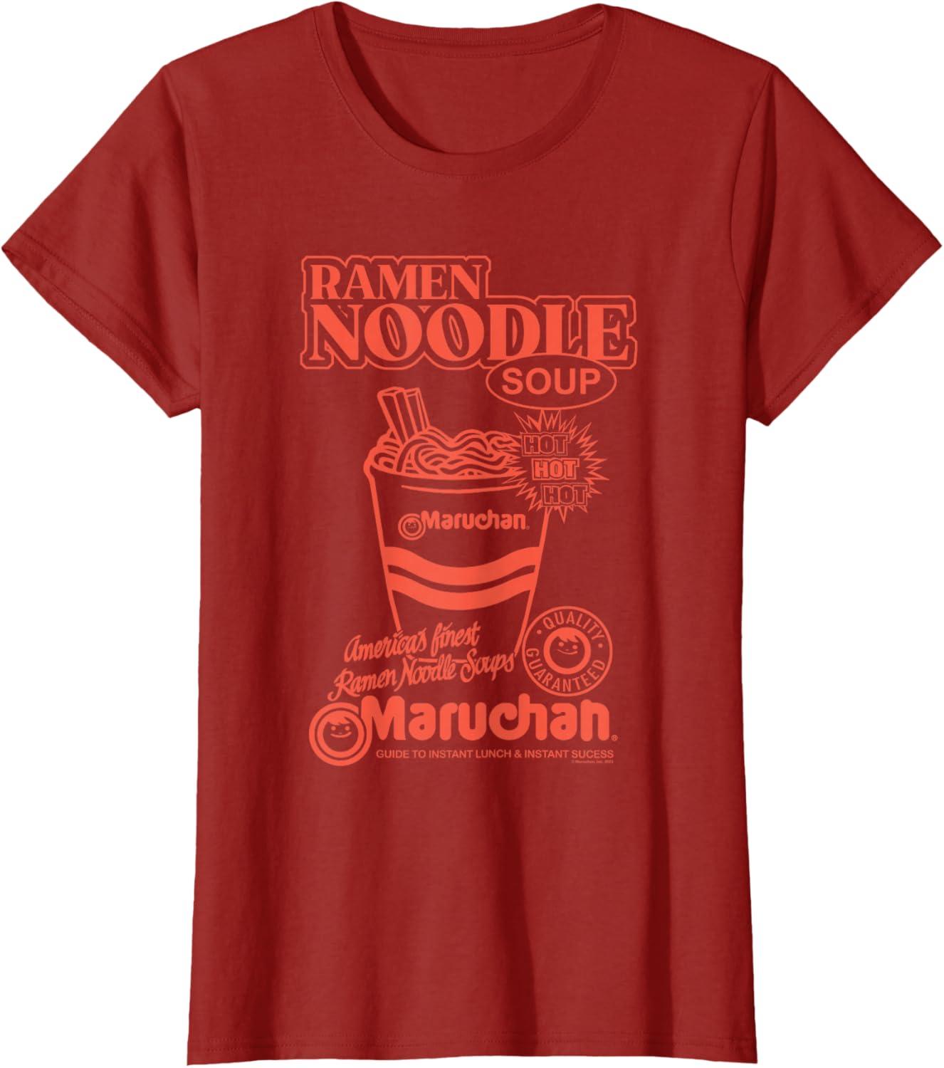 image:imageMaruchan Americas Finest Ramen Noodle Soups Promotional TShirtCranberry Red