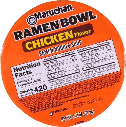 image:imageMaruchan Bowl Hot amp Spicy Chicken Flavor Ramen Noodles With Vegetables 332 Oz331 Ounce Pack of 6