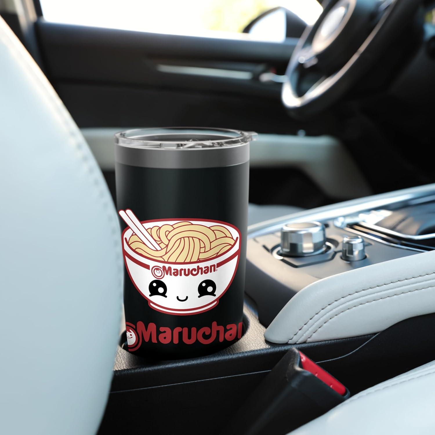 image:imageMaruchan Cute Noodle Bowl Face Logo Stainless Steel Insulated TumblerBlack
