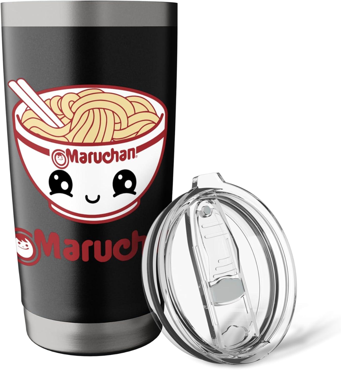 image:imageMaruchan Cute Noodle Bowl Face Logo Stainless Steel Insulated TumblerBlack