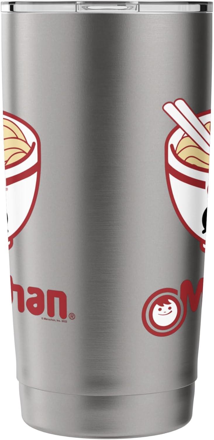image:imageMaruchan Cute Noodle Bowl Face Logo Stainless Steel Insulated TumblerBrushed Steel