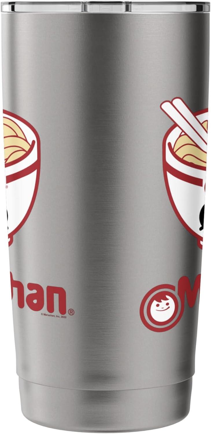 image:imageMaruchan Cute Noodle Bowl Face Logo Stainless Steel Insulated TumblerBrushed Steel