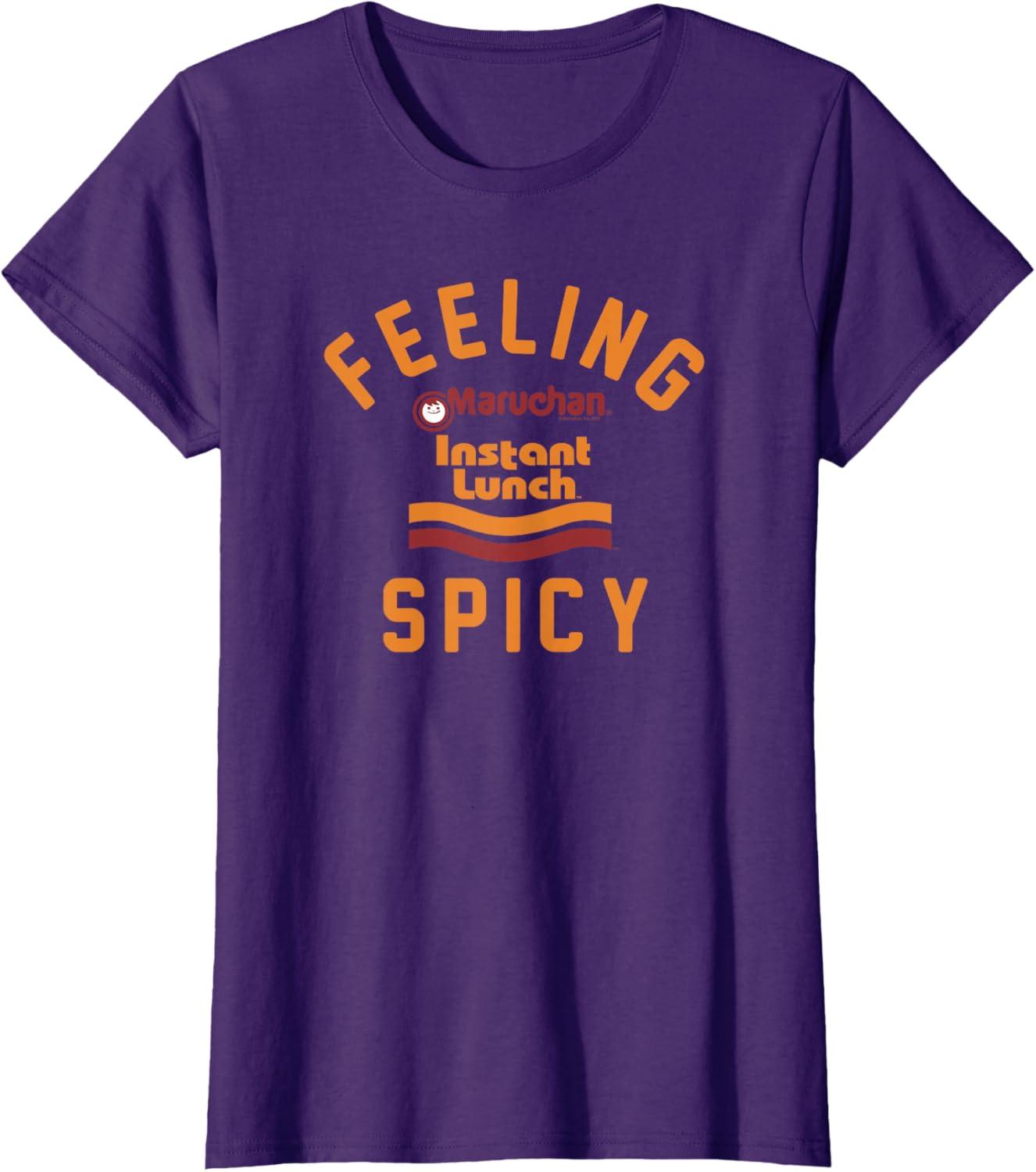 image:imageMaruchan Feeling Spicy Instant Lunch Logo TShirtPurple