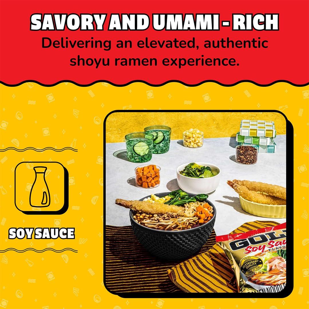 image:imageMaruchan Gold Ramen Noodle Soup Spicy Miso Flavor Restaurant Quality JapaneseStyle Instant Noodles Quick amp Easy Meal 421 Oz 5 PackSoy Sauce