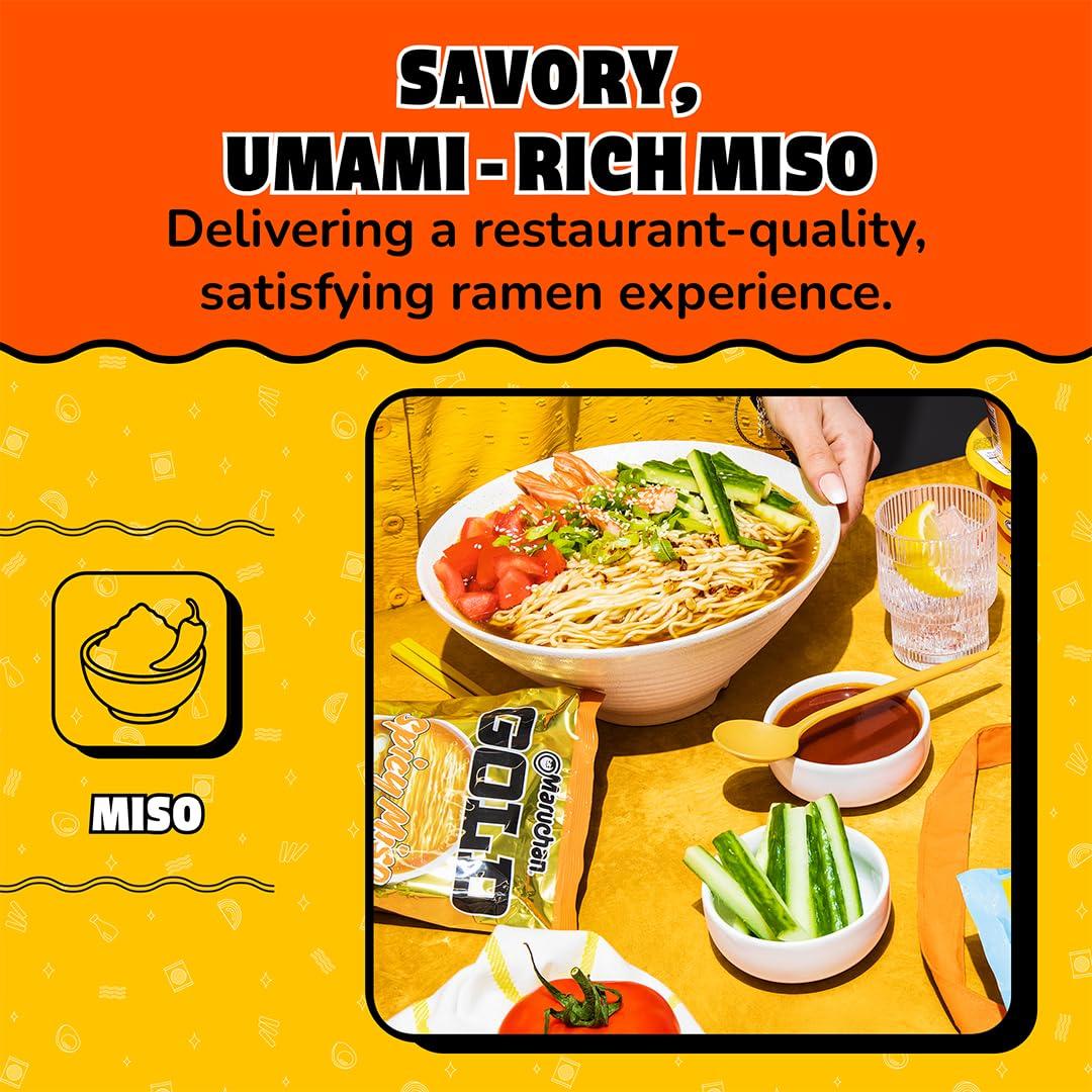 image:imageMaruchan Gold Ramen Noodle Soup Spicy Miso Flavor Restaurant Quality JapaneseStyle Instant Noodles Quick amp Easy Meal 421 Oz 5 PackSpicy Miso
