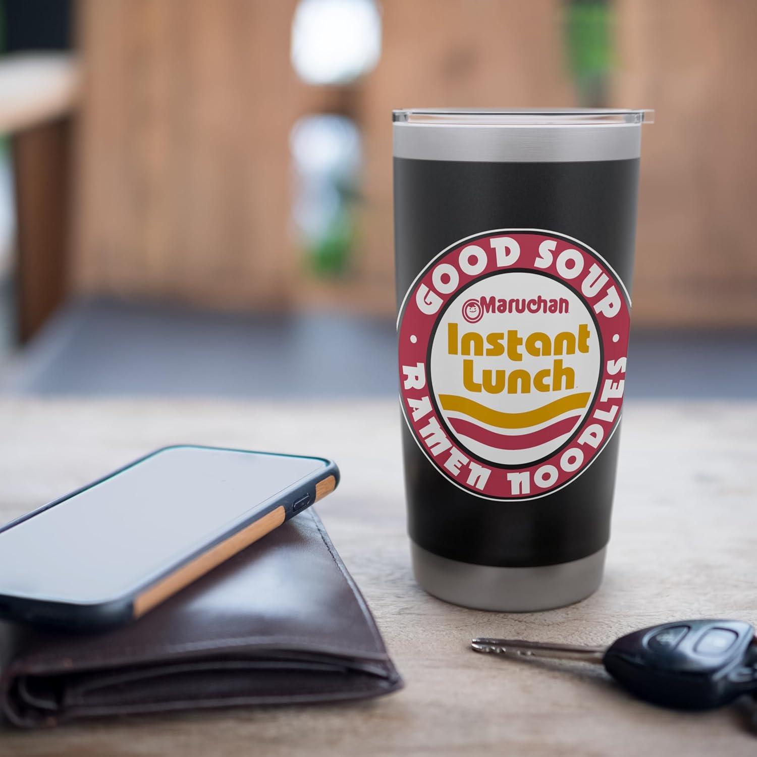 image:imageMaruchan Good Soup Ramen Noodles Logo Stainless Steel Insulated TumblerBlack