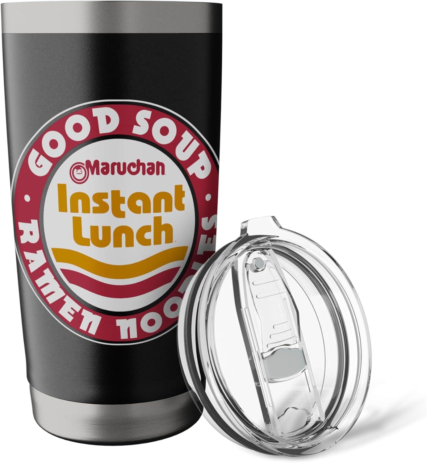 image:imageMaruchan Good Soup Ramen Noodles Logo Stainless Steel Insulated TumblerBlack