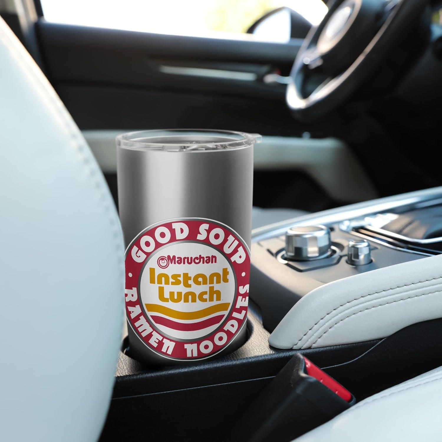 image:imageMaruchan Good Soup Ramen Noodles Logo Stainless Steel Insulated TumblerBrushed Steel
