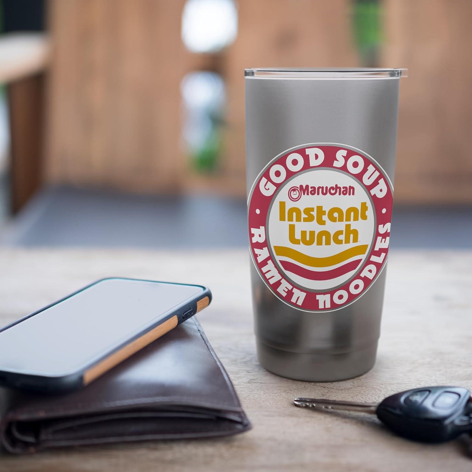 image:imageMaruchan Good Soup Ramen Noodles Logo Stainless Steel Insulated TumblerBrushed Steel