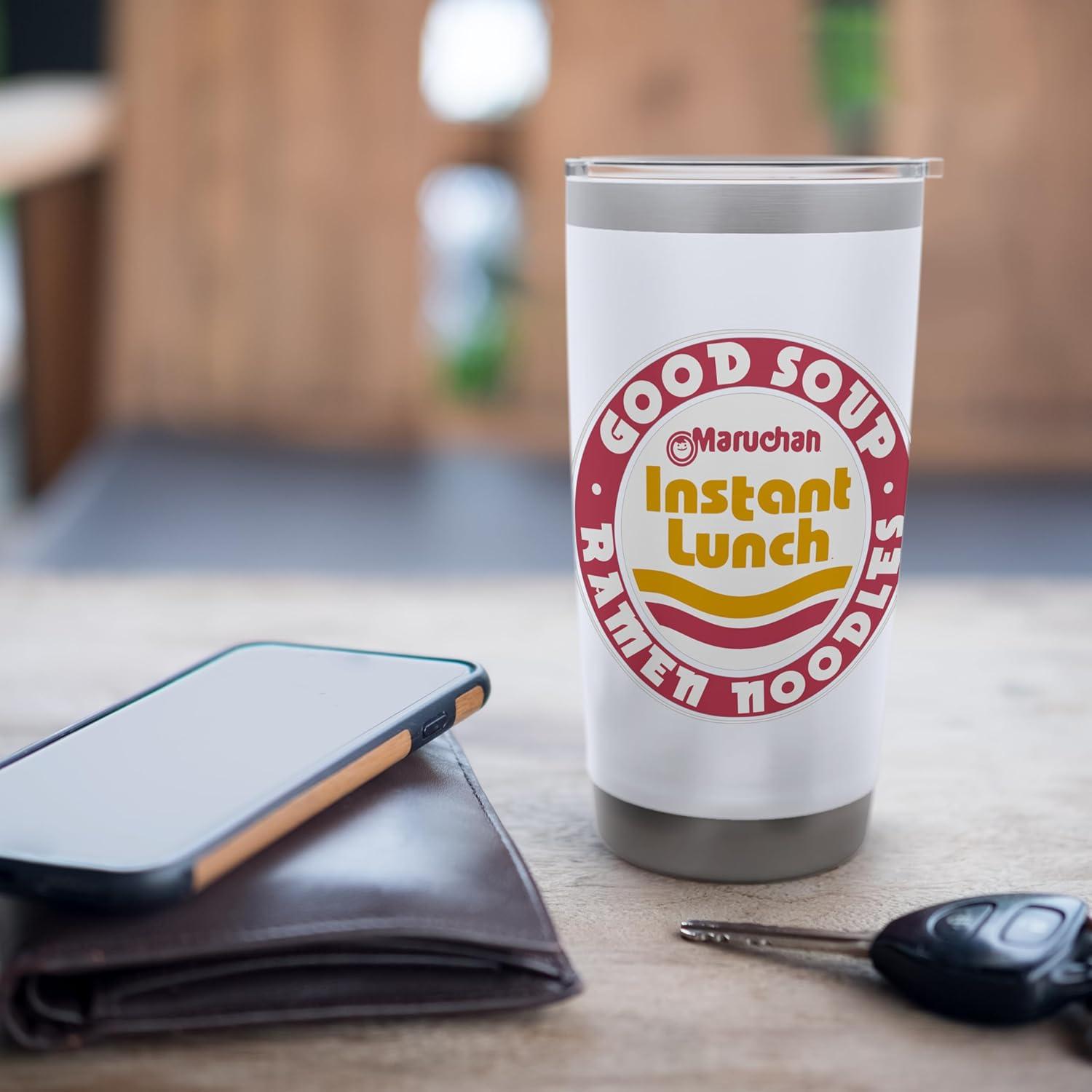 image:imageMaruchan Good Soup Ramen Noodles Logo Stainless Steel Insulated TumblerWhite